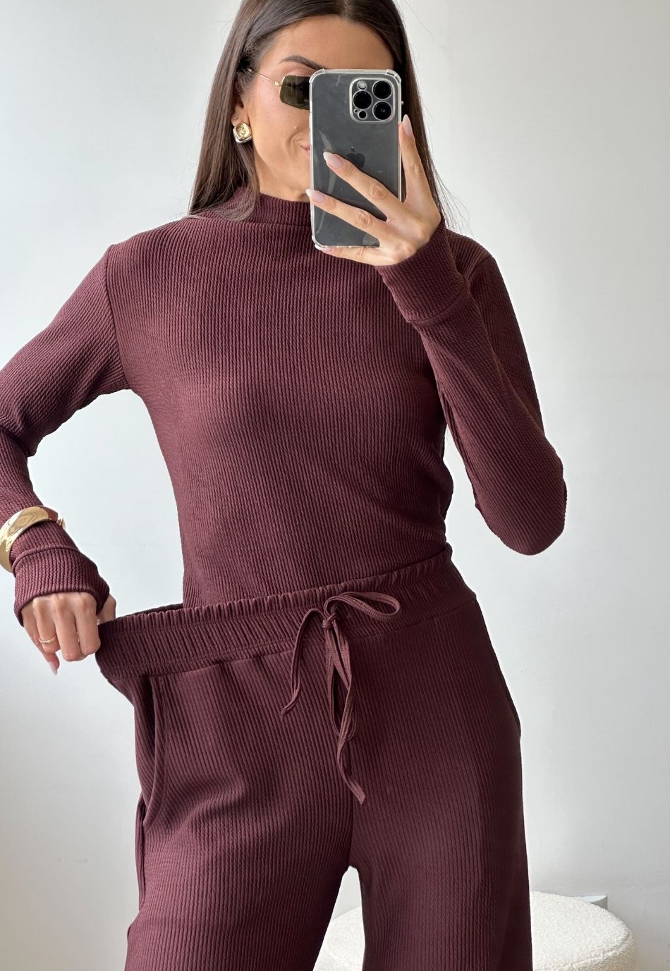 Conjunto Anarruga Comfy Inverno Café