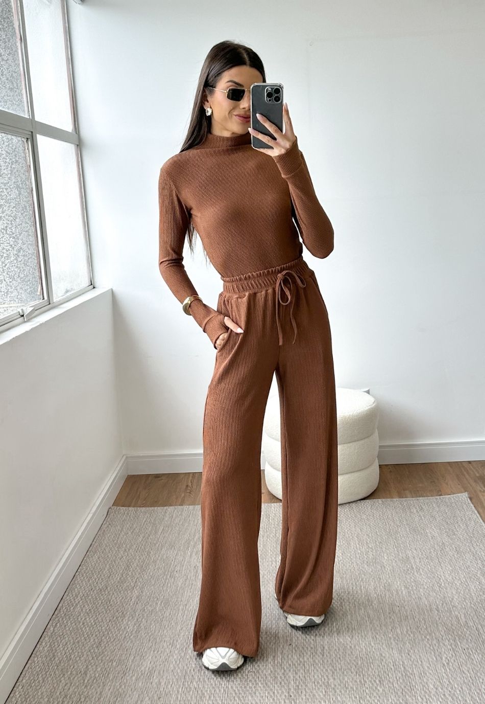 Conjunto Anarruga Comfy Inverno Marrom