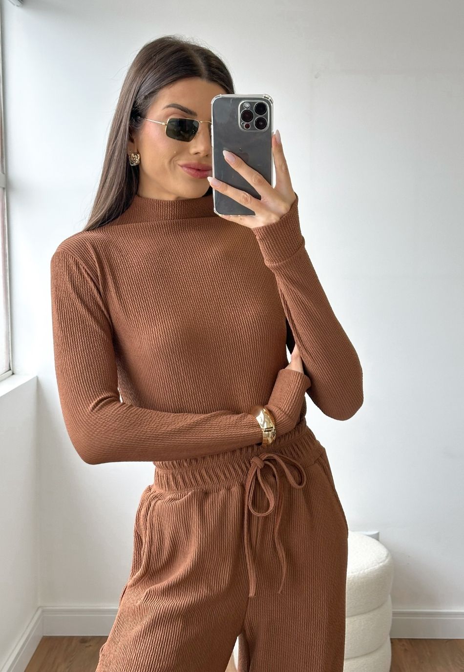 Conjunto Anarruga Comfy Inverno Marrom