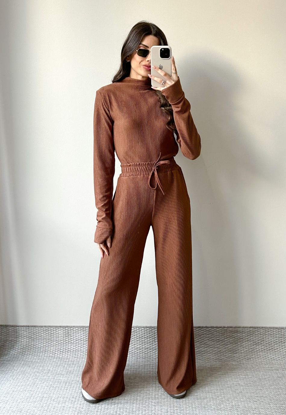 Conjunto Anarruga Comfy Inverno Marrom