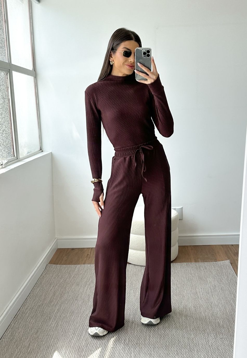 Conjunto Anarruga Comfy Inverno Café
