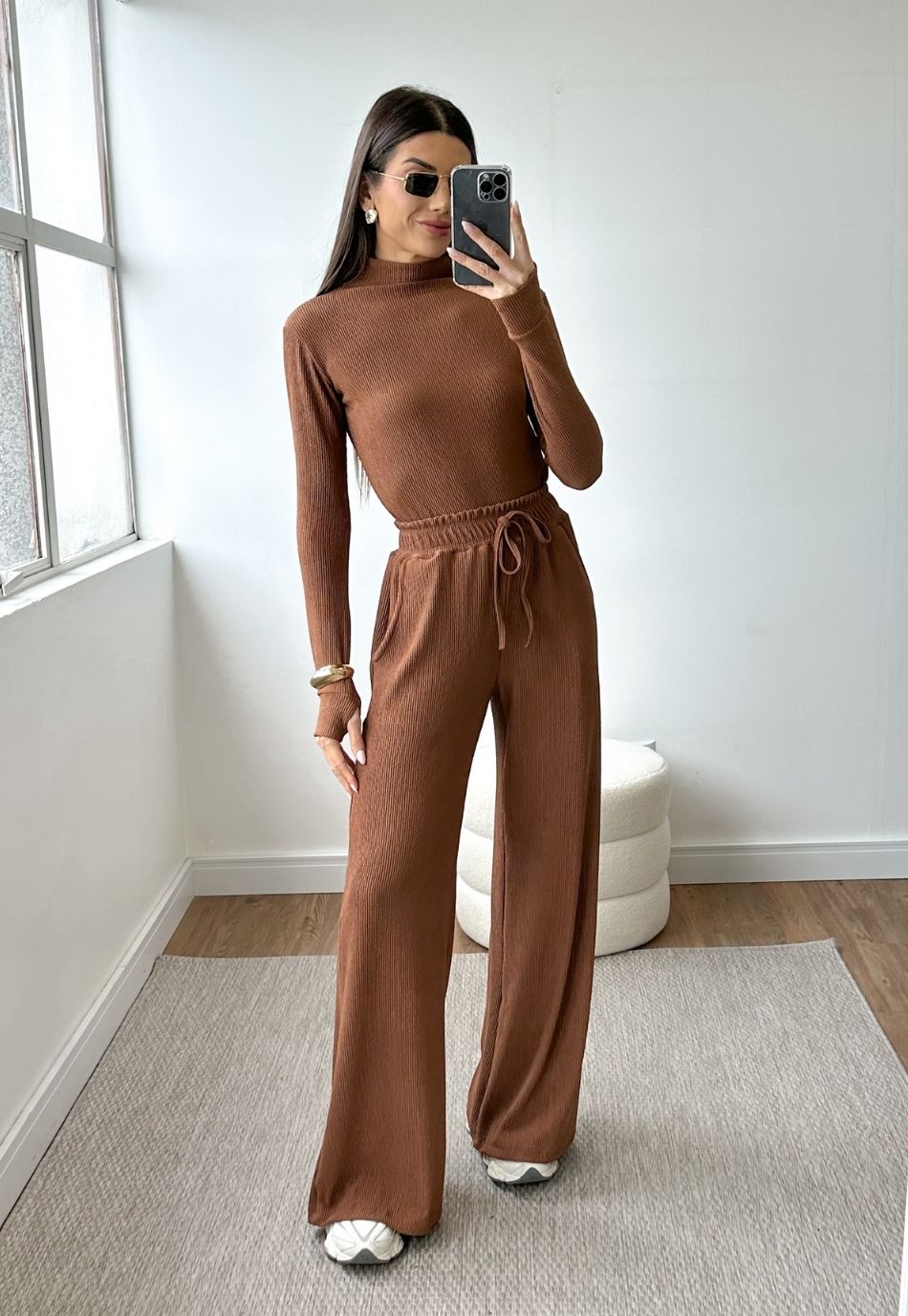 Conjunto Anarruga Comfy Inverno Marrom