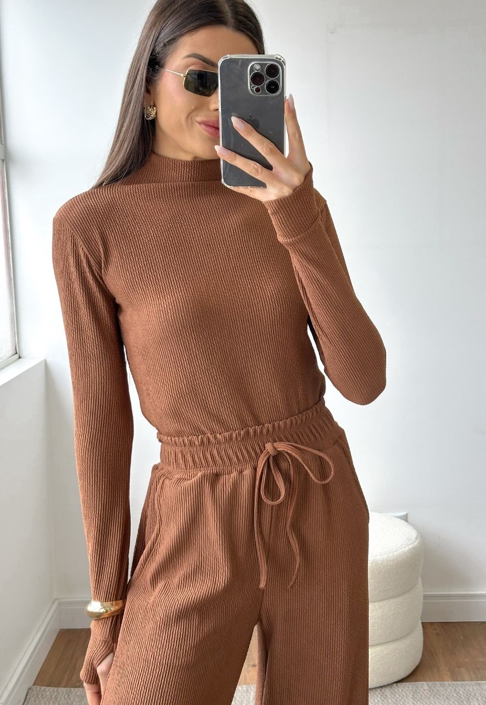 Conjunto Anarruga Comfy Inverno Marrom